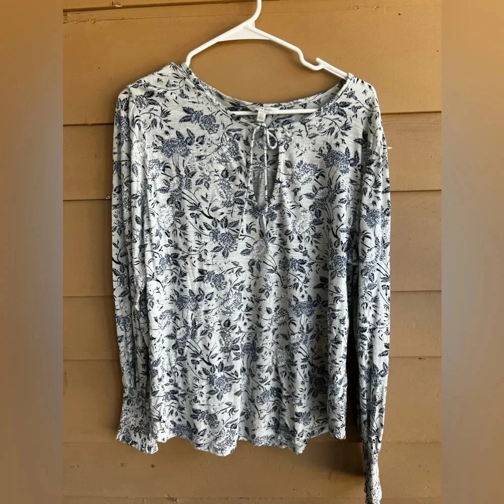 Lucky Brand Bohemian Long Sleeve Top - Size Small